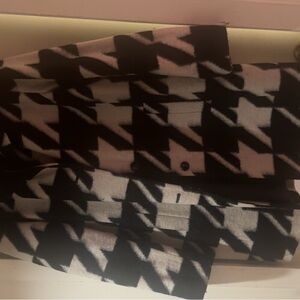 Black and White Houndstooth Coat
